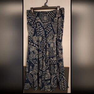 *Blue and White Skirt